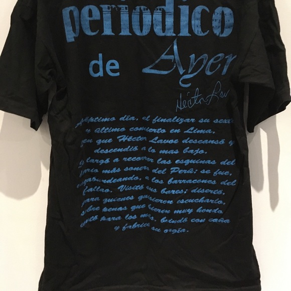 Vintage rare hector lavoe periodico de Ayer concert t shirt - Picture 2 of 4